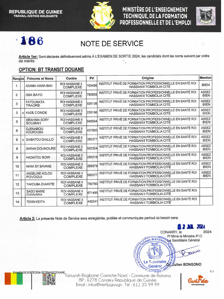 BT Transit Douane | PDF