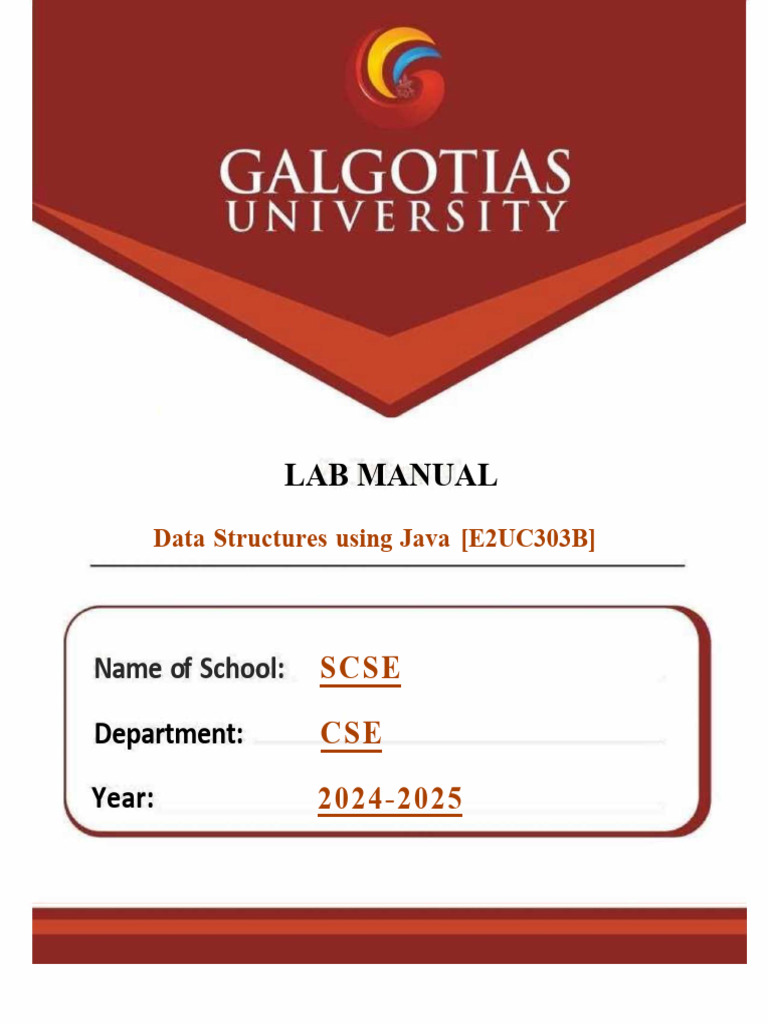 Java Data Structures Lab Manual | PDF | Queue (Abstract Data Type ...