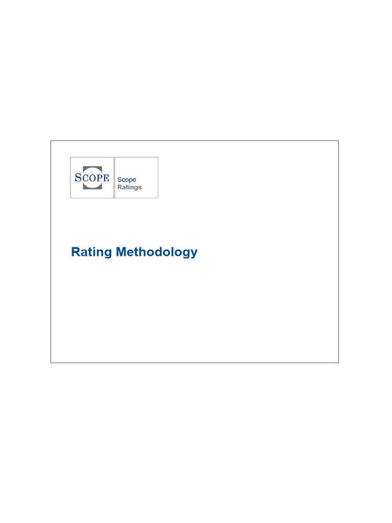 European Construction Corporates Rating Guide | PDF | Debt | Money