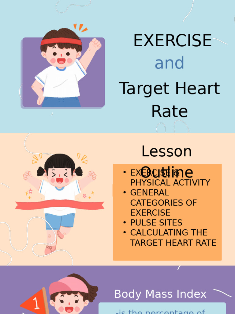 Target Heart Rate and Exercise Guide | PDF | Pulse | Body Mass Index