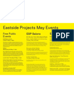 Eastside Projects May Events