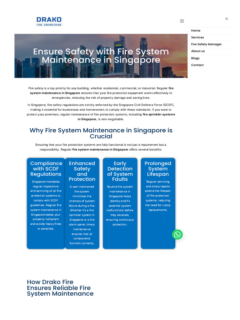 Ensure Compliance & Protection With A Fire Safety Manager in Singapore ...