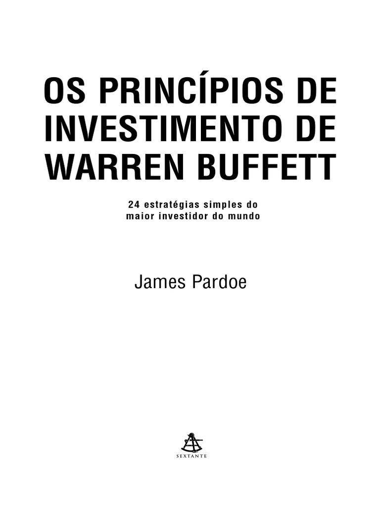 Princípios de Investimento de Buffett | PDF | Warren Buffett ...