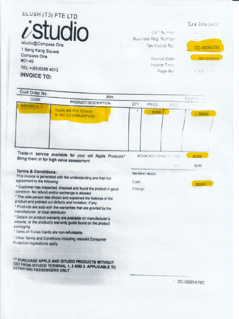 Invoice Mac | PDF