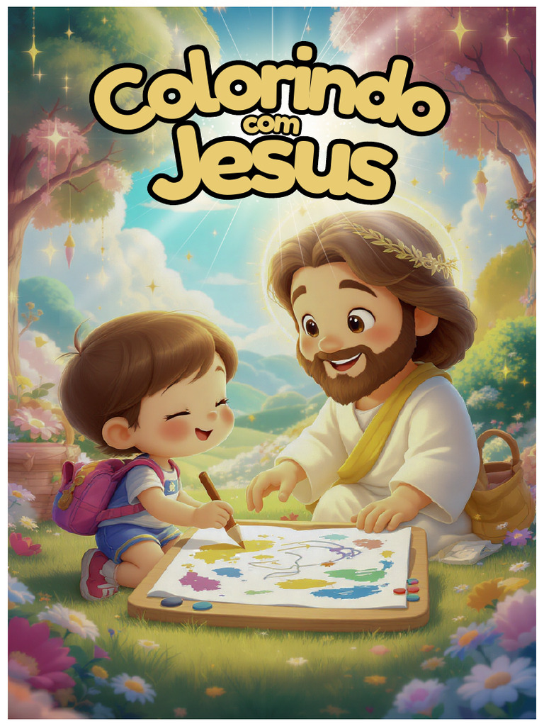 Colorindo com Jesus: Mensagens de Amor | PDF