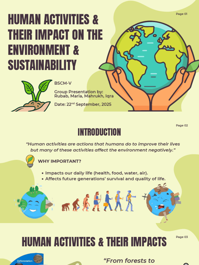 Human Activities Impacting the Environment | PDF | Agriculture ...