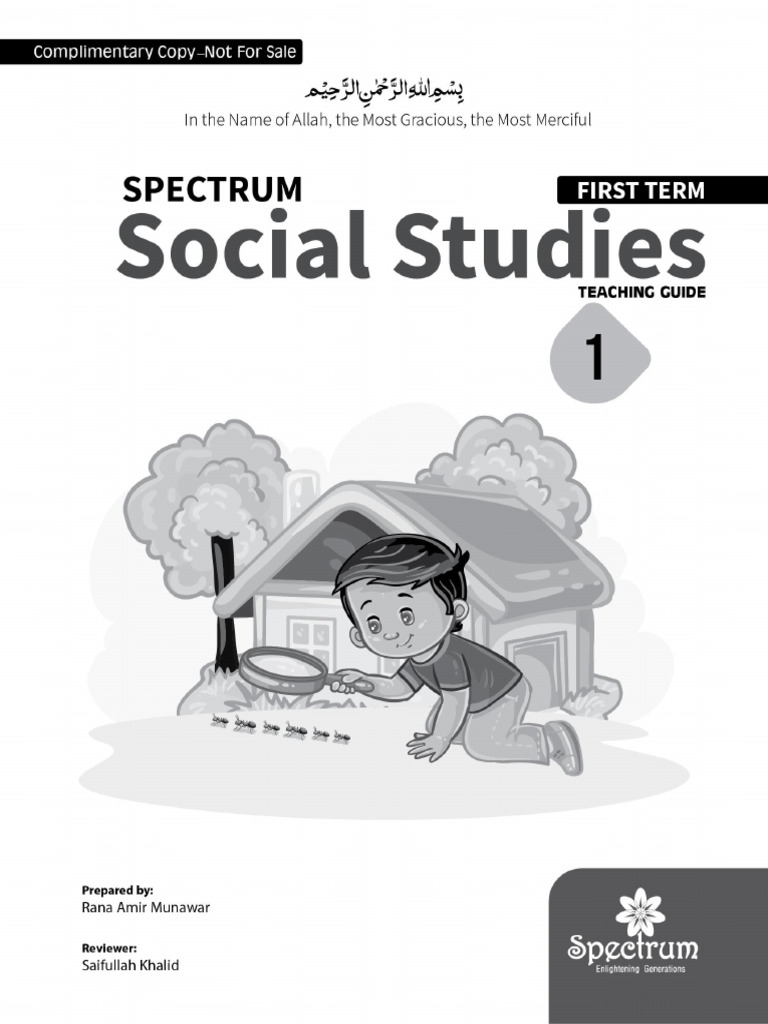 Social Studies Grade 1 First Term TG Final Min 1 | PDF | Teachers ...
