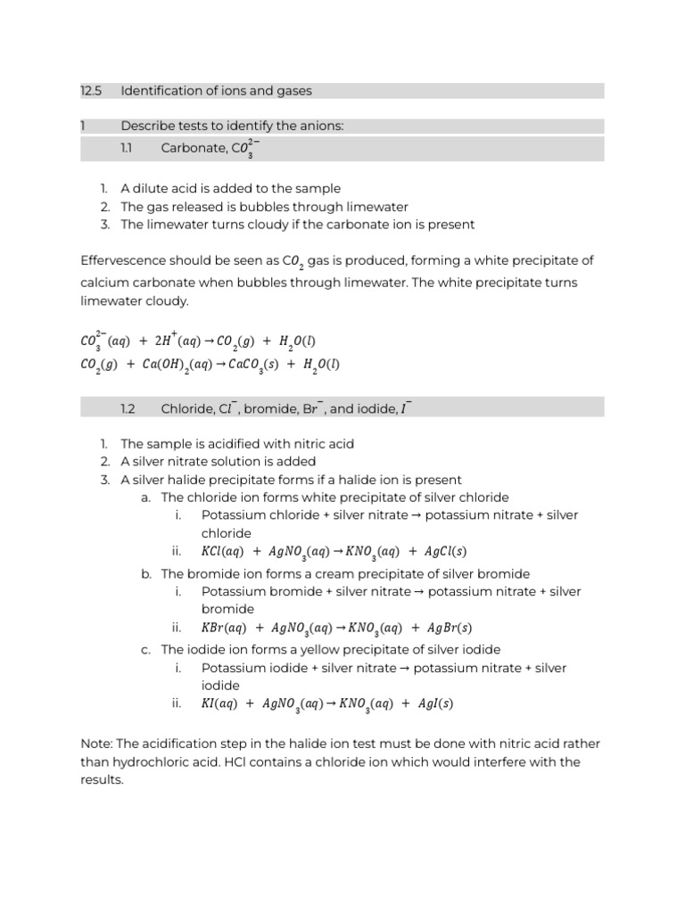 12 Experimental Techniques and Chemical Analysis | PDF | Hydroxide ...