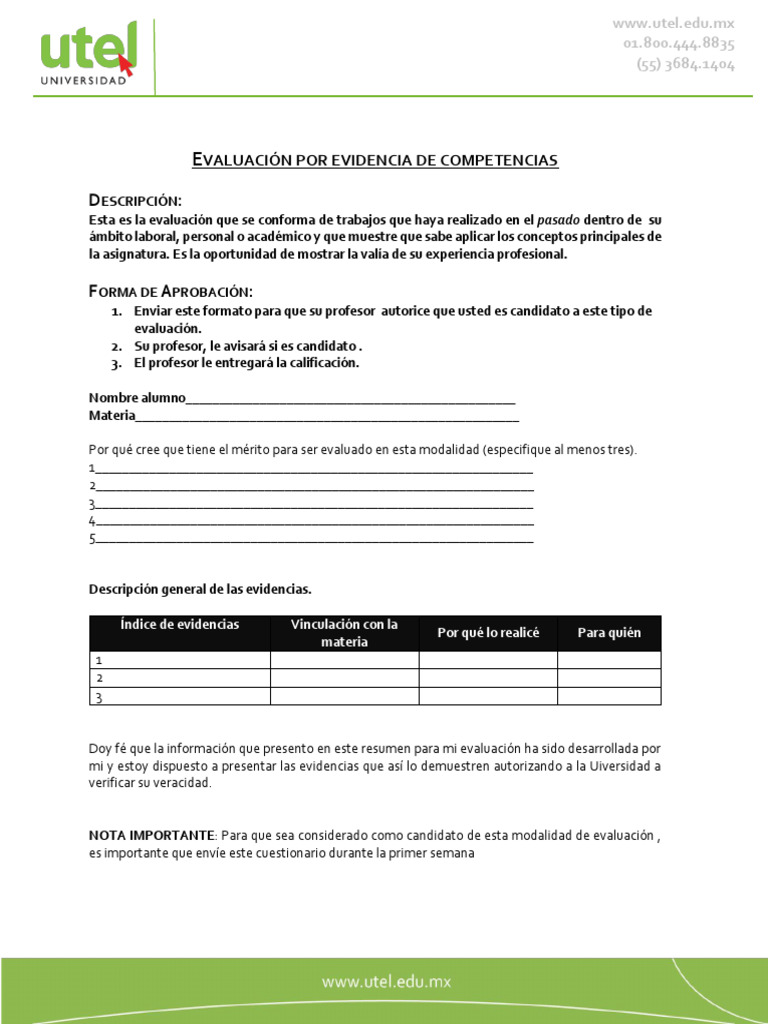 Evaluación de Competencias Laborales | PDF