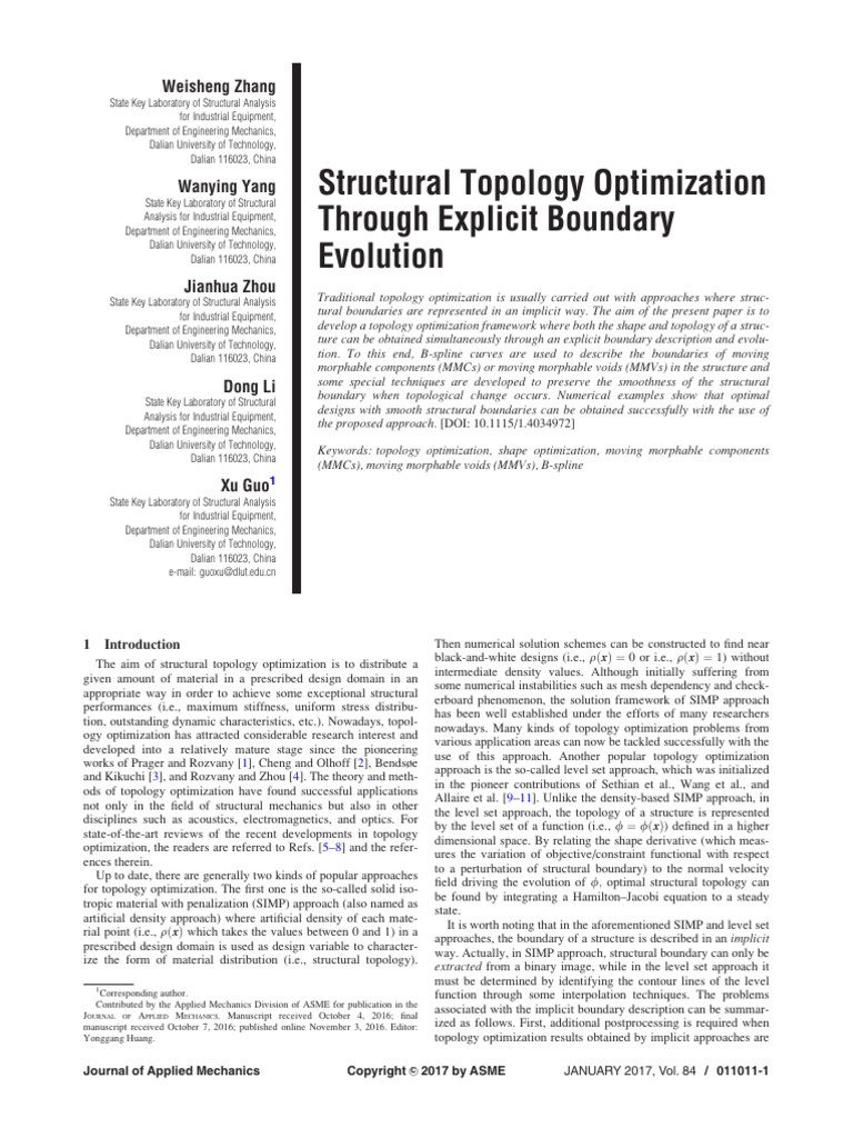 Structural Topology Optimization Methods | PDF | Mathematical ...