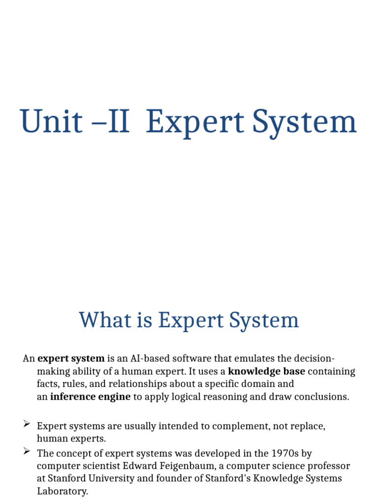 Understanding Expert Systems in AI | PDF | Fuzzy Logic | Knowledge ...