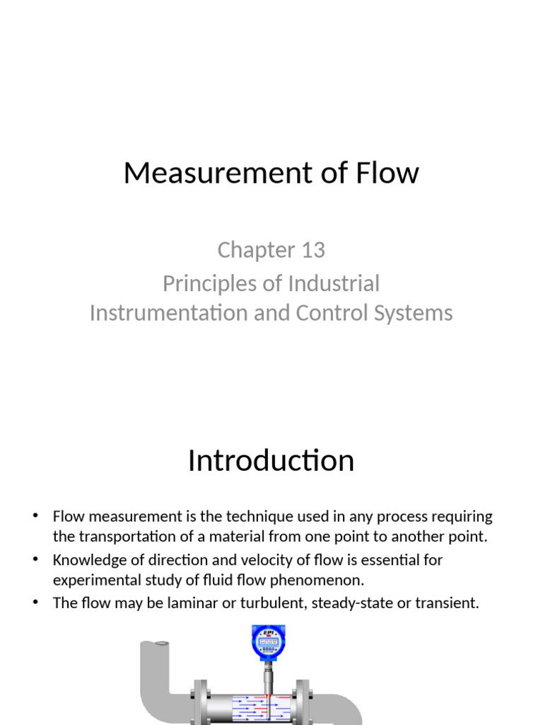 Flow Measurement Techniques in Industry | PDF | Flow Measurement ...