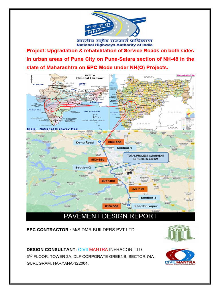 Pune-Satara NH-48 Pavement Design Report | PDF