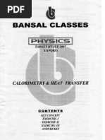 Bansal CLasses Physics Study Material For IIT JEE