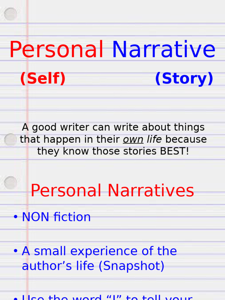 Crafting Engaging Personal Narratives | PDF