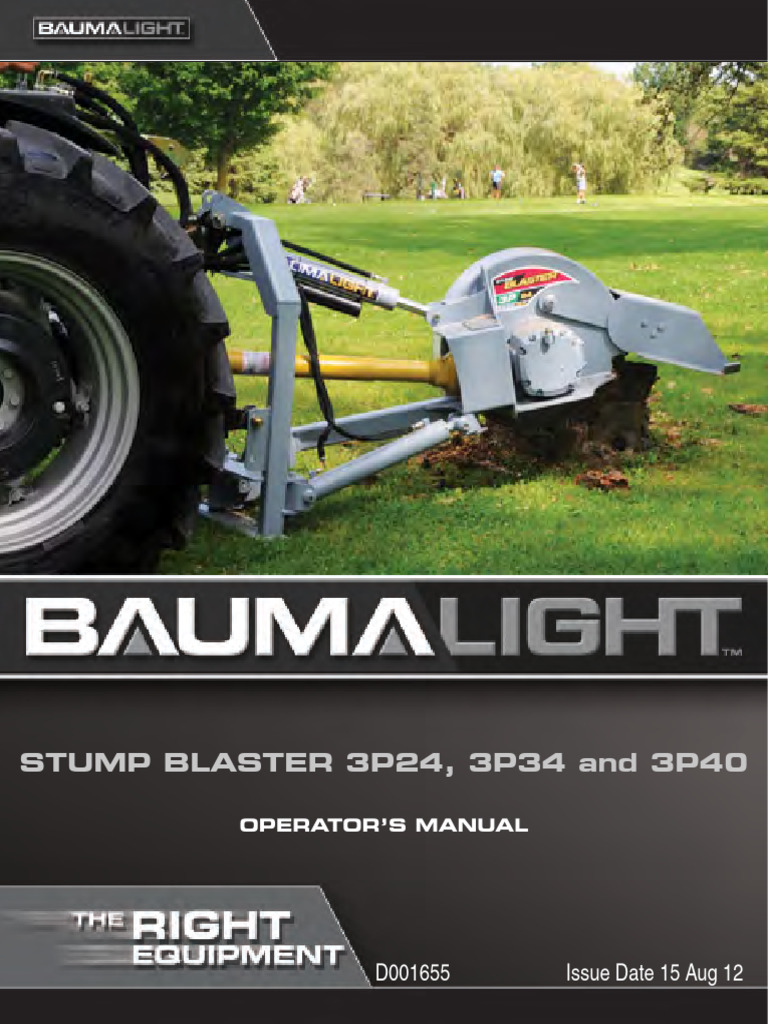 Baumalight Stump Grinder Operator Manual | PDF | Tractor | Clutch