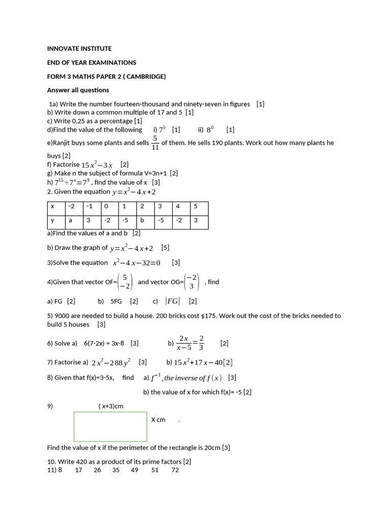 f3 Maths Camb 2 - 021304 | PDF | Number Theory | Mathematical Objects