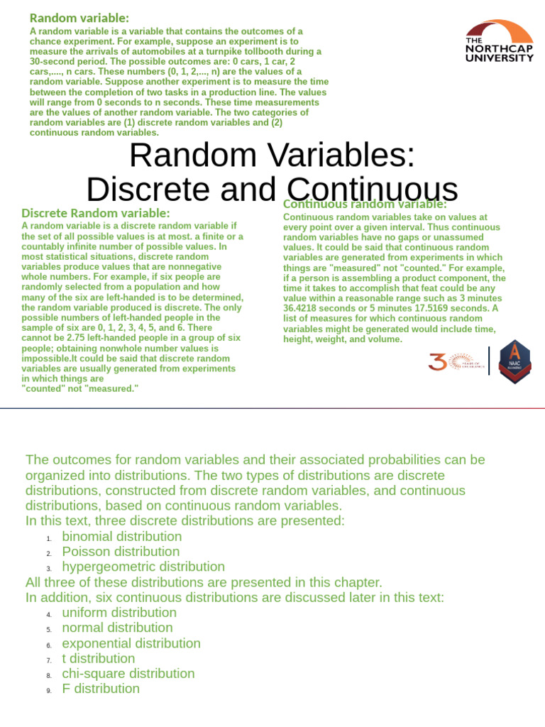 Understanding Random Variables and Distributions | PDF | Probability ...