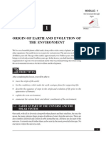 1. Origin of Earth and Evolution of the Environment