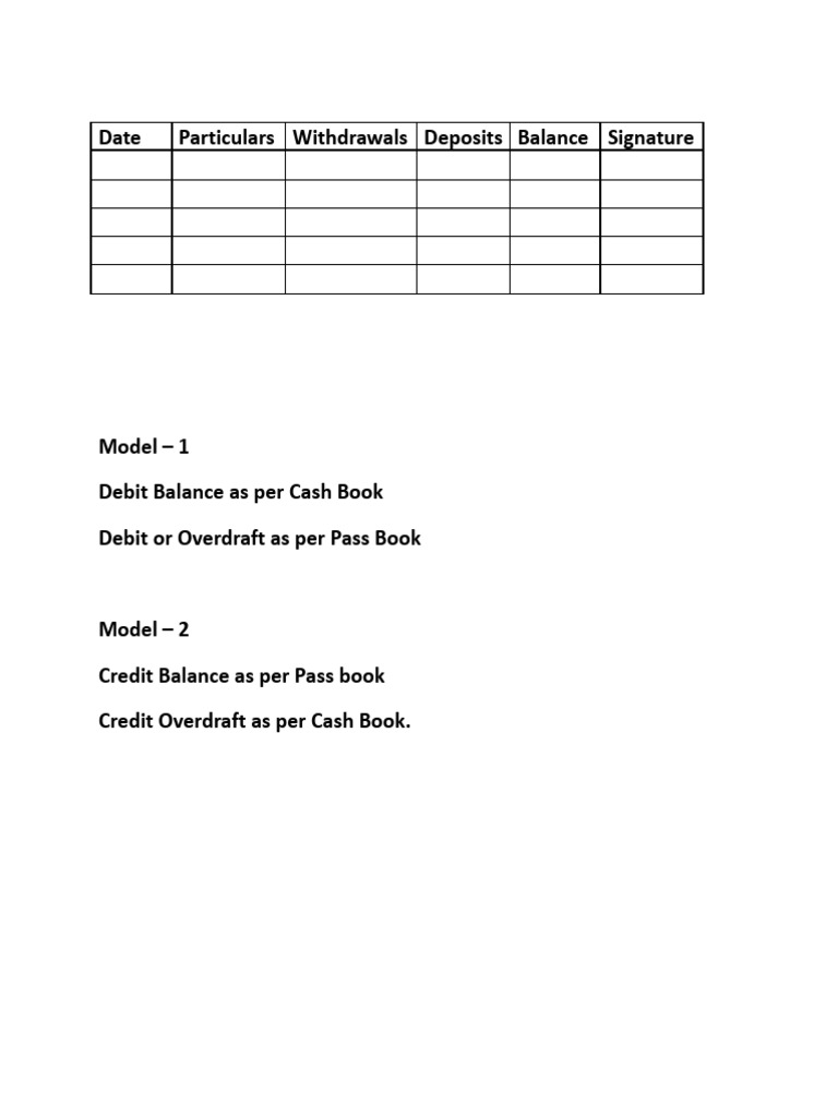 BRS Format and Solutions | PDF | Banks | Cheque