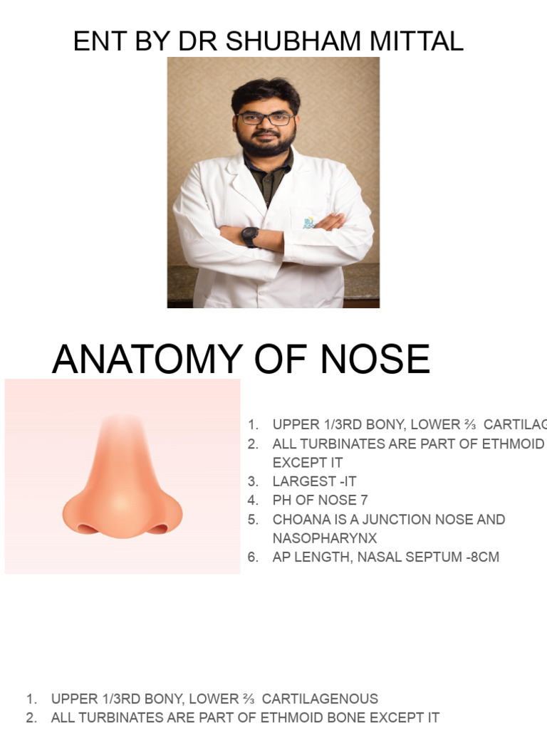 Anatomy and Conditions of the Nose | PDF | Larynx | Human Nose