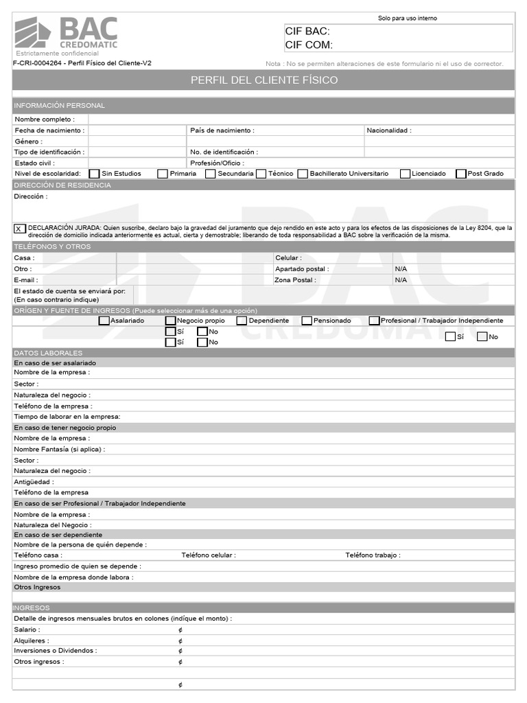 Perfil del Cliente y CRS | PDF | Economias