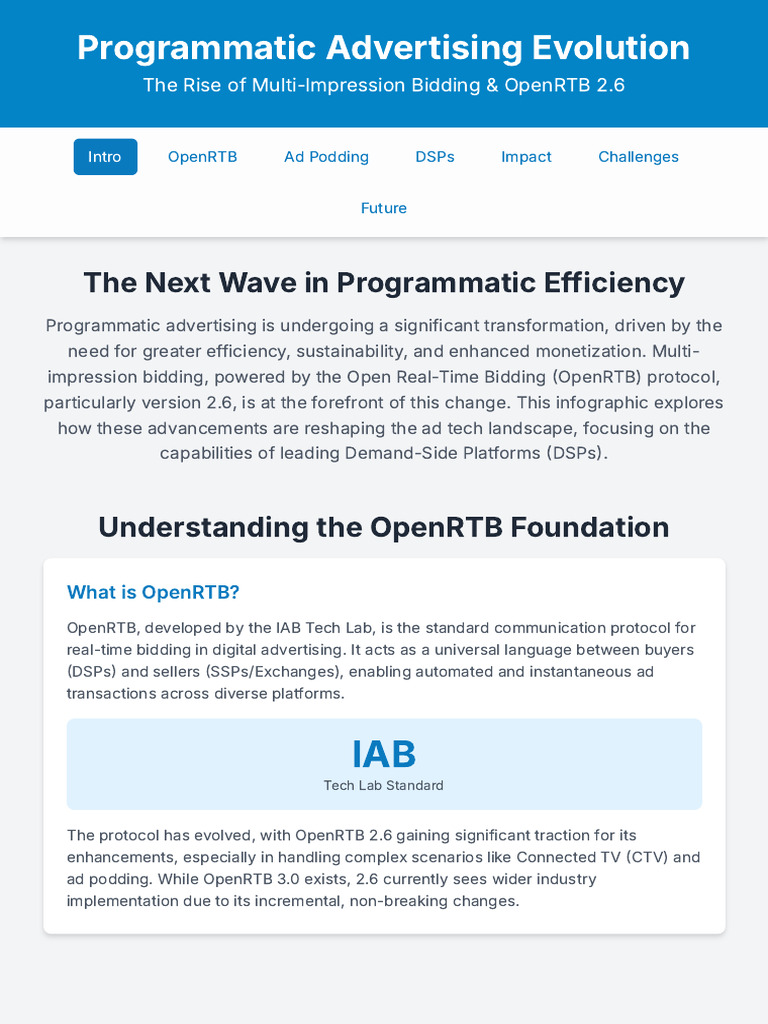 OpenRTB 2.6: Advancements in Ad Tech | PDF | Digital Signal Processor ...