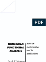 J.T.schwartz - Nonlinear Functional Analysis Notes On Mathematics and Its Applications