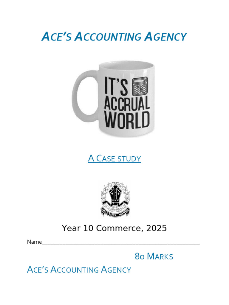Aces Accounting Agency Assignment 2025 | PDF | Balance Sheet | Equity ...