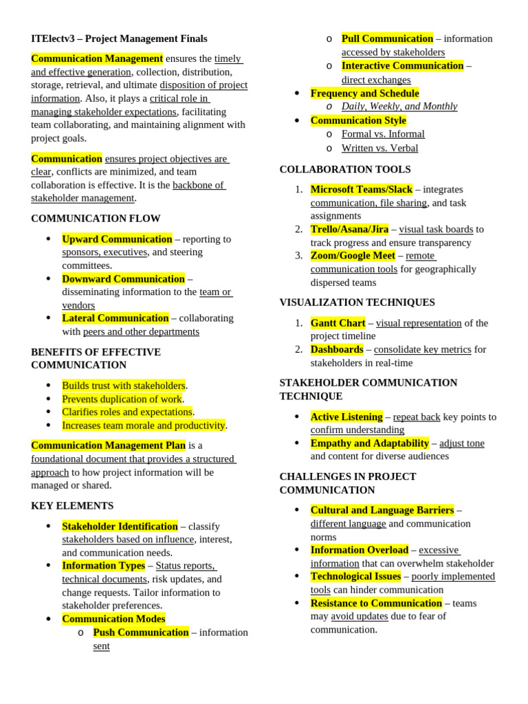 Effective Project Communication Strategies | PDF | Performance ...