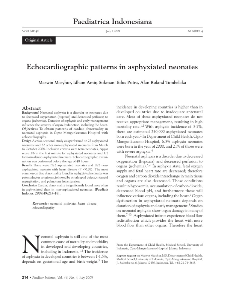Paediatrica Indonesiana: Maswin Masyhur, Idham Amir ...