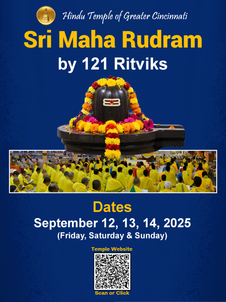 Sri Maha Rudram Brochure 13 July 2025 Flattened | PDF | Indian ...