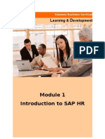 Introduction To SAP HR Module 1