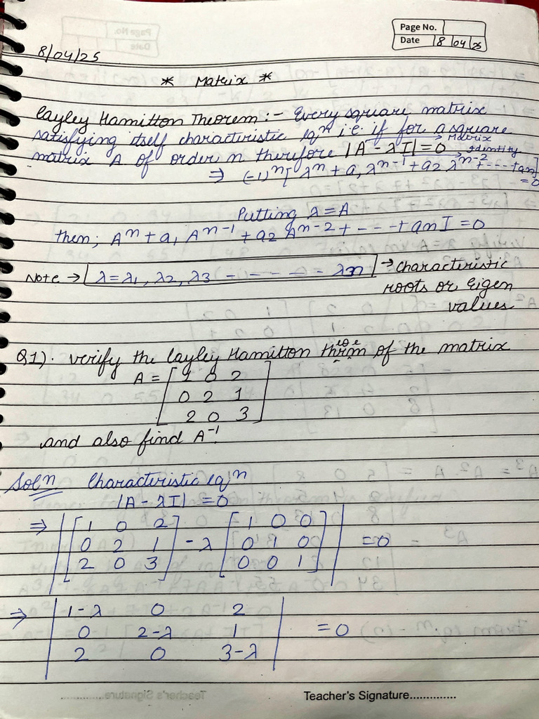 Engineering Matrix | PDF