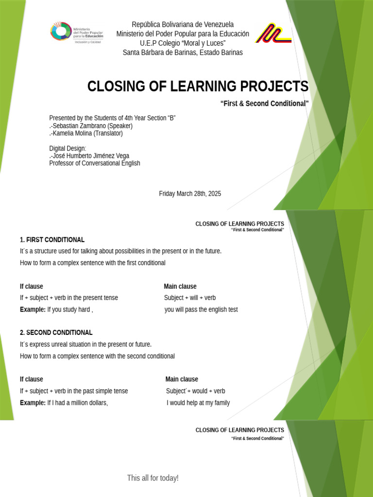Closing of Learning Project | PDF