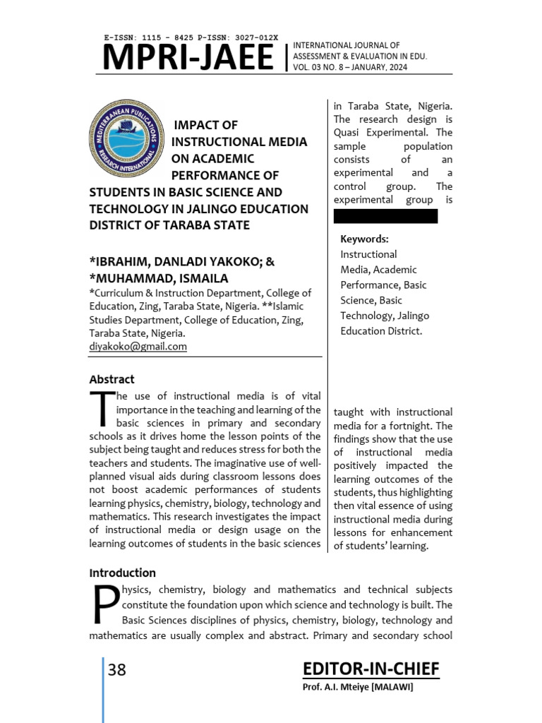 Impact of Instructional Media on Student Performance | PDF | Teachers ...