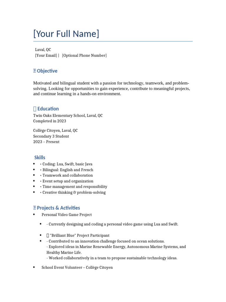 Student CV Updated 2 | PDF