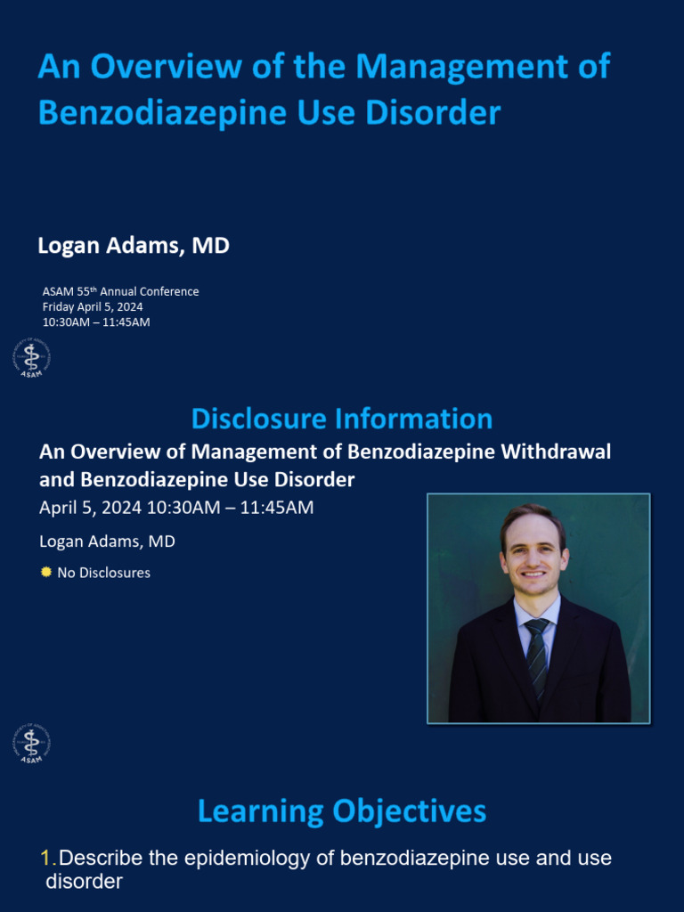 Managing Benzodiazepine Use Disorder | PDF | Benzodiazepine | Substance ...