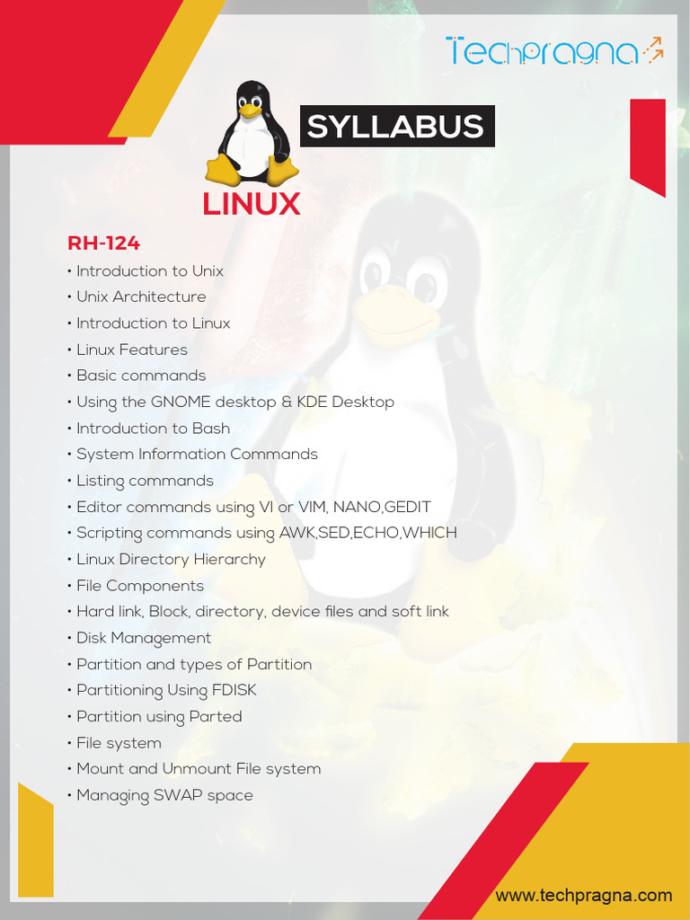 Linux Syllabus 1 | PDF