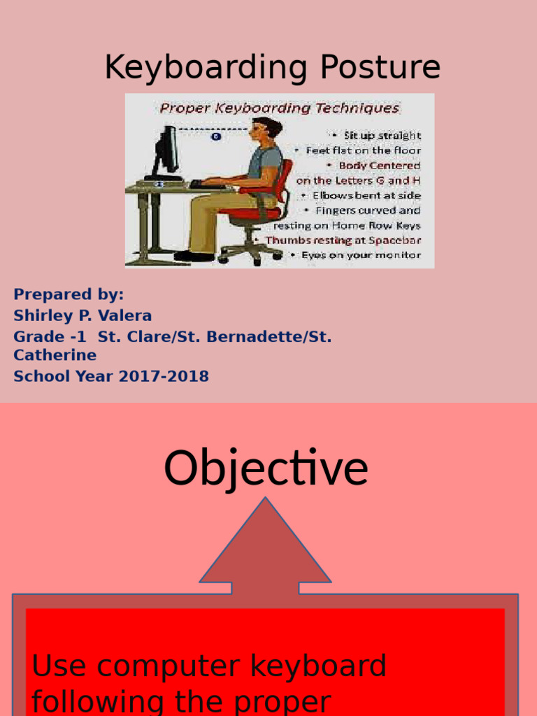 g1 q3 l11 - Proper Typing Posture | PDF