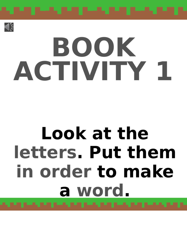 Book Activity 1 | PDF