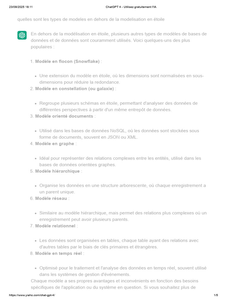 Modèles de données au-delà de l'étoile | PDF | Bases de données ...