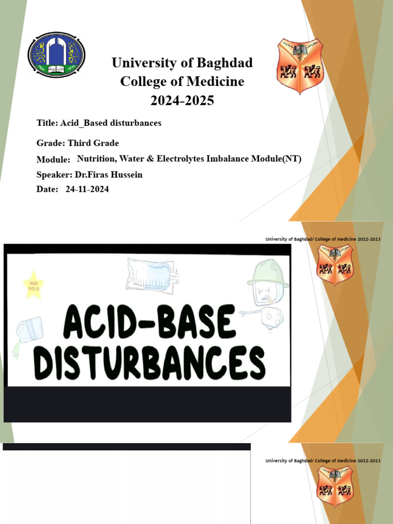 NT-28 Acid-Base Disturbances 1 | PDF