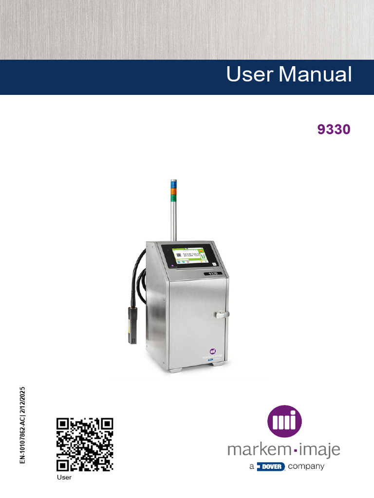 Markem-Imaje 9330 User Manual | PDF | Cursor (User Interface) | Icon ...