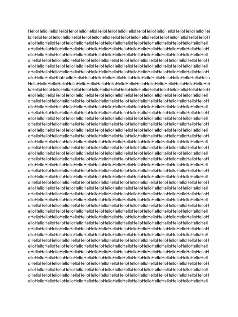 Repetitive Text Sample Document | PDF