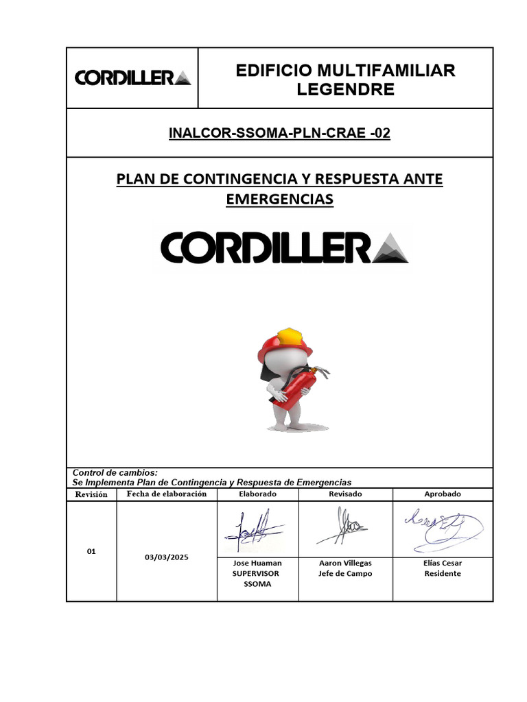 Inalcor S.a.c-Ssoma-Plan-02 - Plan de Contingencia y Respuesta Ante ...