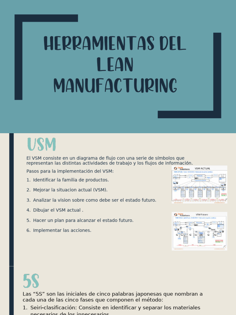 Herramientas de Lean Manufacturing 1 | PDF | Lean Manufacturing