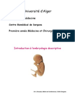 Embryologie Descriptive