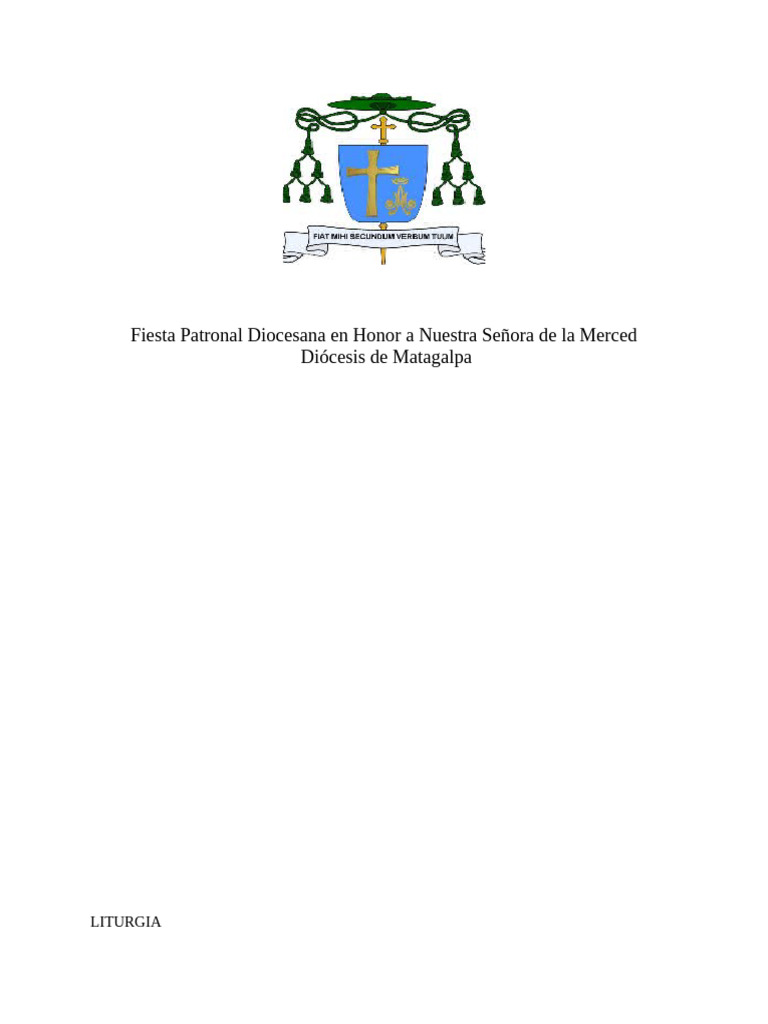 Fiesta Patronal Diocesana en Honor A Nuestra Señora de La Merced | PDF