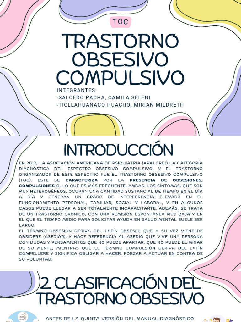 Trastorno Obsesivo Compulsivo: Guía Completa | PDF | Desorden obsesivo ...